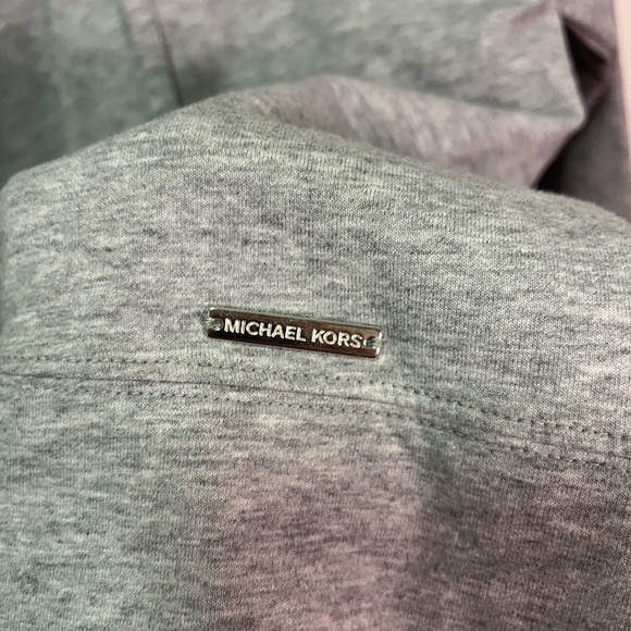 Michael Kors Gray Criss Cross Tie Hooded Pullover Size M - Picture 6 of 6